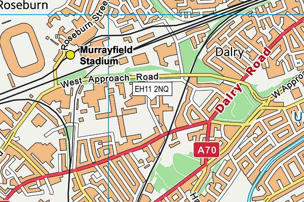 EH11 2NQ map - OS VectorMap District (Ordnance Survey)