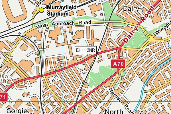 EH11 2NR map - OS VectorMap District (Ordnance Survey)