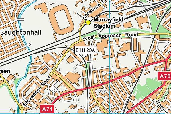 EH11 2QA map - OS VectorMap District (Ordnance Survey)