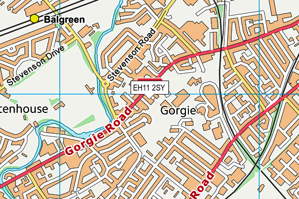 EH11 2SY map - OS VectorMap District (Ordnance Survey)