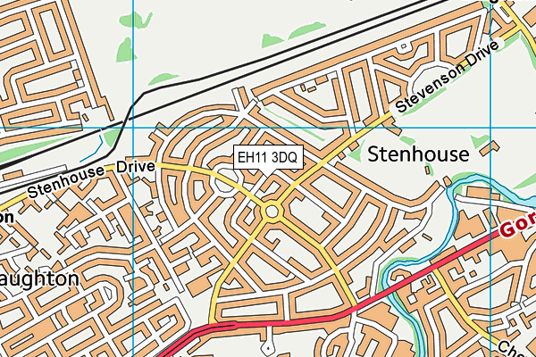 EH11 3DQ map - OS VectorMap District (Ordnance Survey)