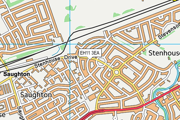 EH11 3EA map - OS VectorMap District (Ordnance Survey)