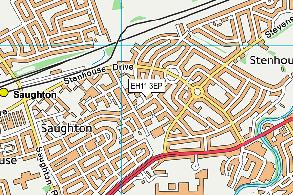 EH11 3EP map - OS VectorMap District (Ordnance Survey)