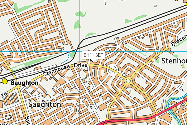 EH11 3ET map - OS VectorMap District (Ordnance Survey)
