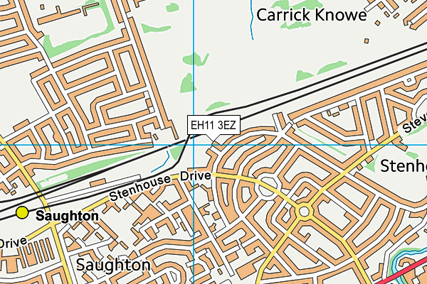 EH11 3EZ map - OS VectorMap District (Ordnance Survey)