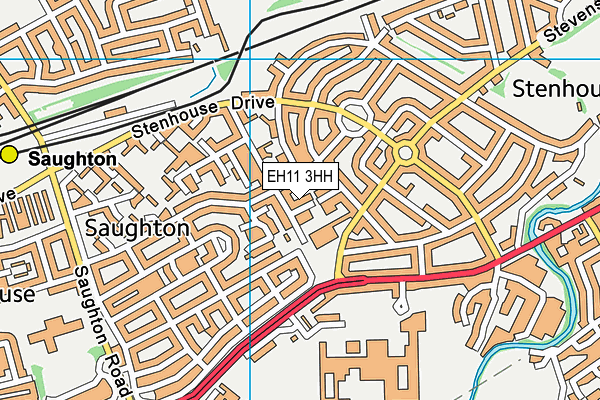 EH11 3HH map - OS VectorMap District (Ordnance Survey)