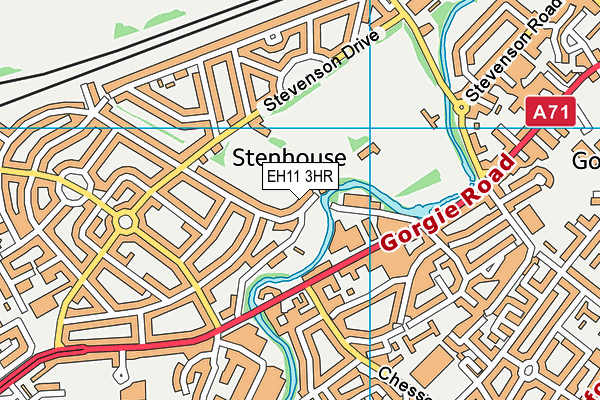 EH11 3HR map - OS VectorMap District (Ordnance Survey)