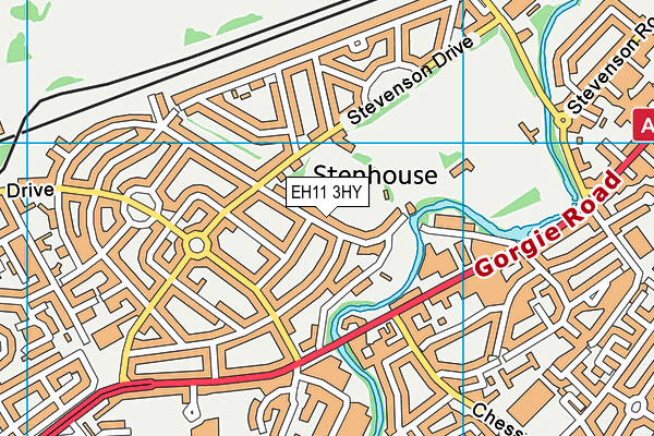 EH11 3HY map - OS VectorMap District (Ordnance Survey)