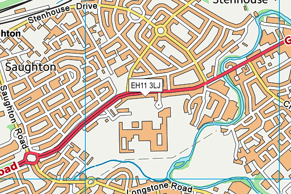 EH11 3LJ map - OS VectorMap District (Ordnance Survey)