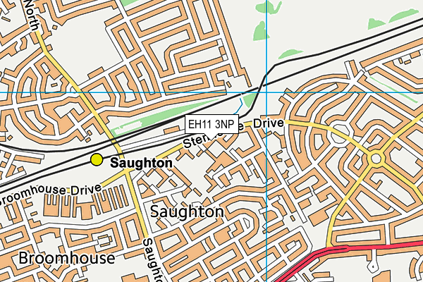 EH11 3NP map - OS VectorMap District (Ordnance Survey)