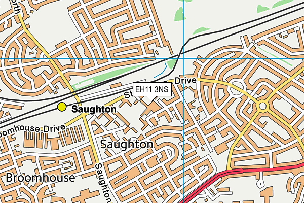 EH11 3NS map - OS VectorMap District (Ordnance Survey)