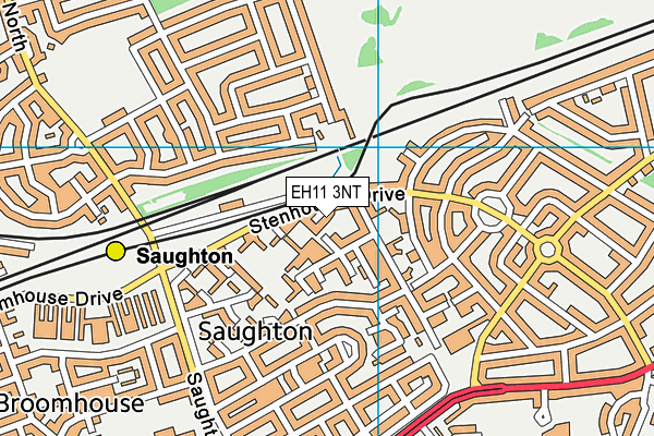 EH11 3NT map - OS VectorMap District (Ordnance Survey)