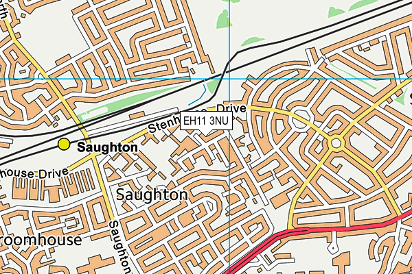 EH11 3NU map - OS VectorMap District (Ordnance Survey)