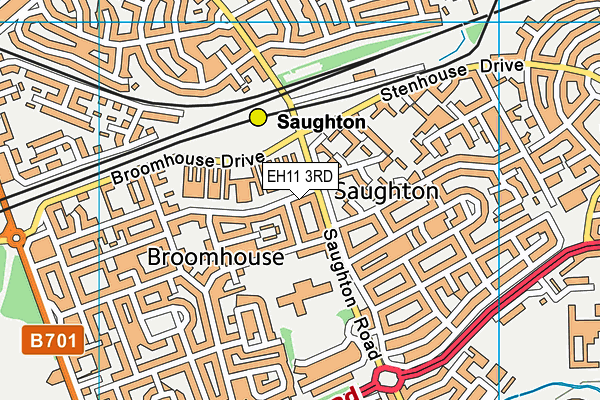 EH11 3RD map - OS VectorMap District (Ordnance Survey)