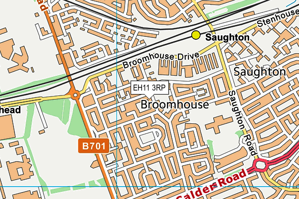 EH11 3RP map - OS VectorMap District (Ordnance Survey)
