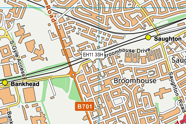 EH11 3SH map - OS VectorMap District (Ordnance Survey)