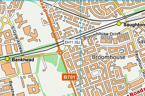 EH11 3SJ map - OS VectorMap District (Ordnance Survey)