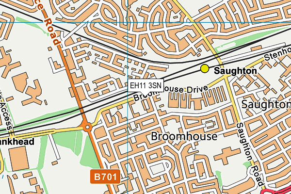 EH11 3SN map - OS VectorMap District (Ordnance Survey)