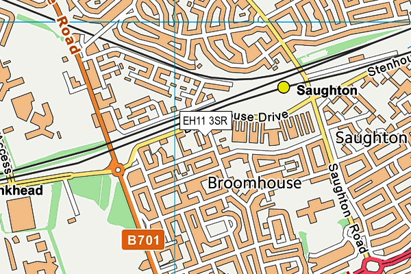 EH11 3SR map - OS VectorMap District (Ordnance Survey)