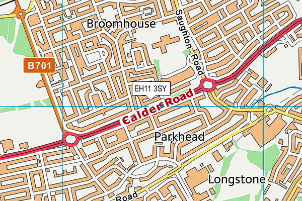 EH11 3SY map - OS VectorMap District (Ordnance Survey)