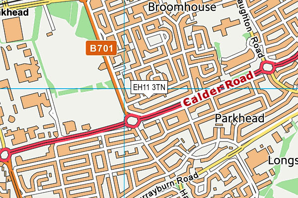 EH11 3TN map - OS VectorMap District (Ordnance Survey)