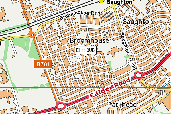 EH11 3UB map - OS VectorMap District (Ordnance Survey)