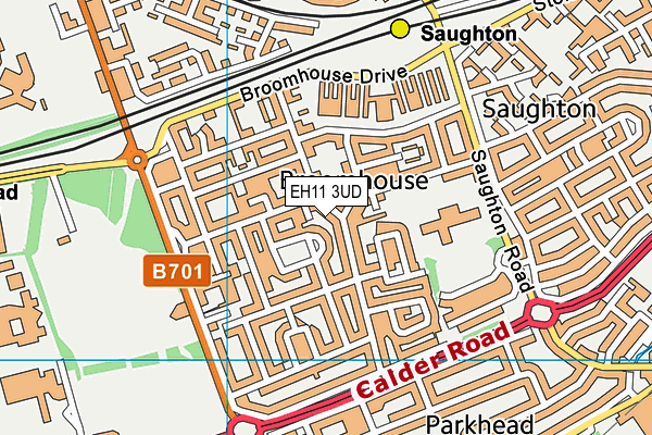 EH11 3UD map - OS VectorMap District (Ordnance Survey)