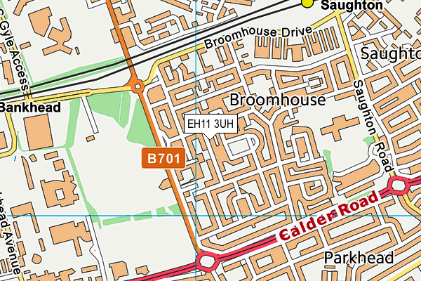 EH11 3UH map - OS VectorMap District (Ordnance Survey)