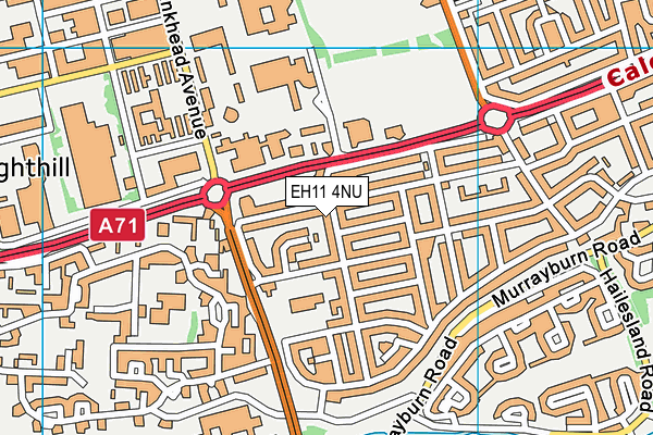 EH11 4NU map - OS VectorMap District (Ordnance Survey)