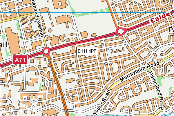 EH11 4PF map - OS VectorMap District (Ordnance Survey)