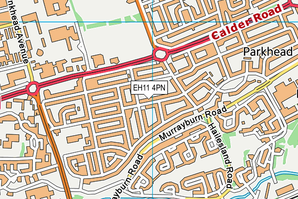 EH11 4PN map - OS VectorMap District (Ordnance Survey)