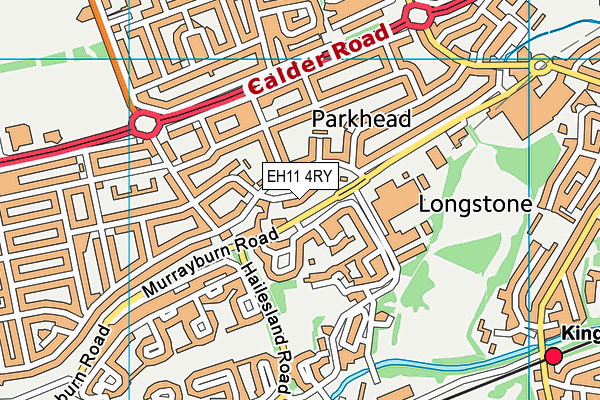 EH11 4RY map - OS VectorMap District (Ordnance Survey)