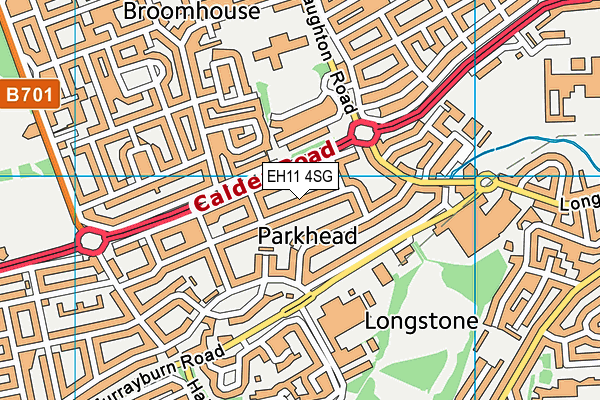 EH11 4SG map - OS VectorMap District (Ordnance Survey)