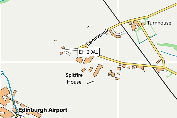 EH12 0AL map - OS VectorMap District (Ordnance Survey)