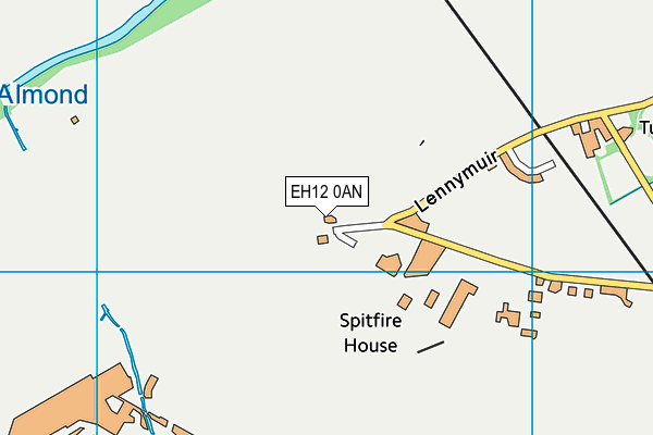 EH12 0AN map - OS VectorMap District (Ordnance Survey)