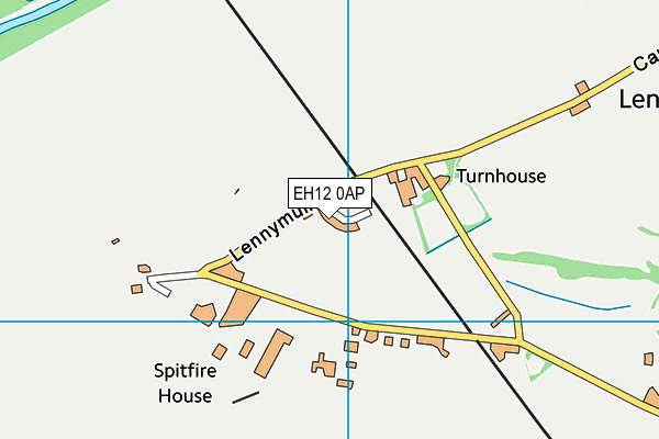 EH12 0AP map - OS VectorMap District (Ordnance Survey)