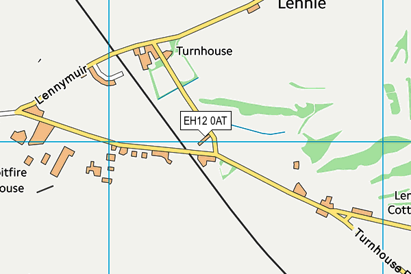 EH12 0AT map - OS VectorMap District (Ordnance Survey)
