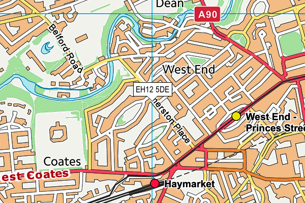 EH12 5DE map - OS VectorMap District (Ordnance Survey)