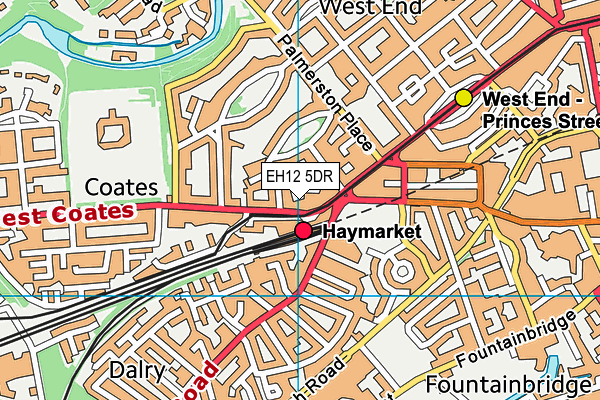 EH12 5DR map - OS VectorMap District (Ordnance Survey)