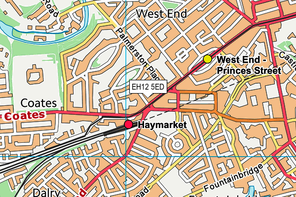 EH12 5ED map - OS VectorMap District (Ordnance Survey)