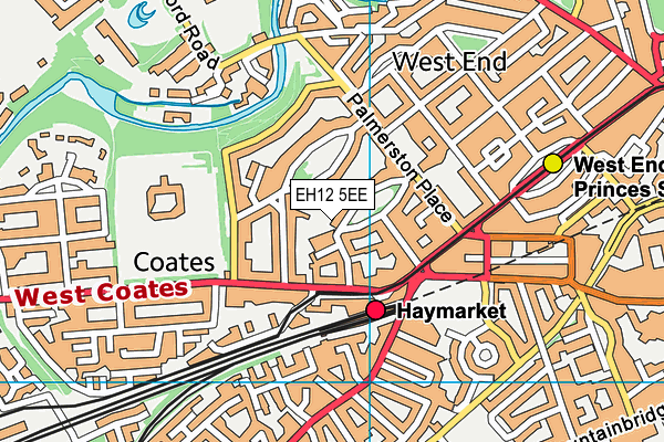 EH12 5EE map - OS VectorMap District (Ordnance Survey)