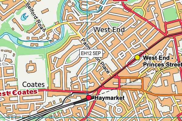 EH12 5EP map - OS VectorMap District (Ordnance Survey)