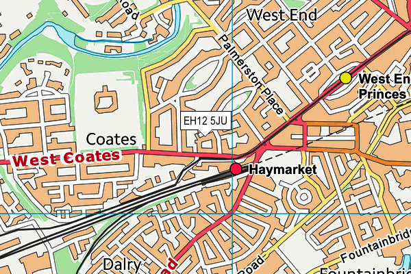 EH12 5JU map - OS VectorMap District (Ordnance Survey)