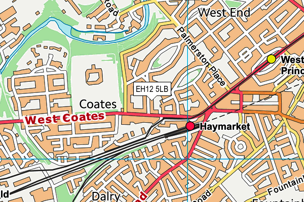 EH12 5LB map - OS VectorMap District (Ordnance Survey)