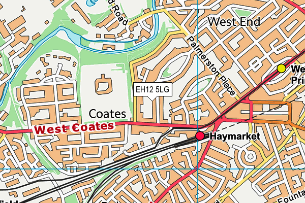 EH12 5LG map - OS VectorMap District (Ordnance Survey)