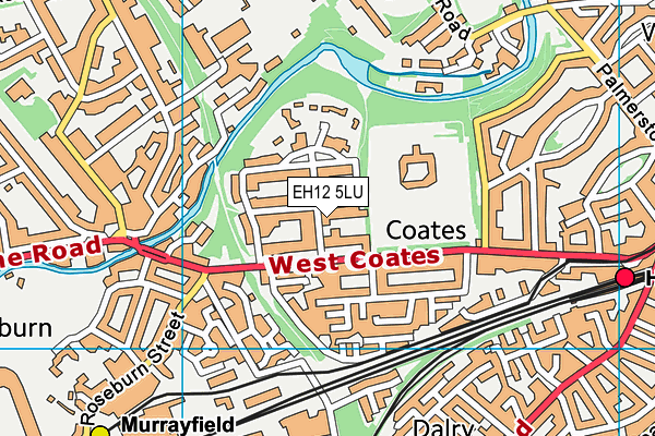 EH12 5LU map - OS VectorMap District (Ordnance Survey)