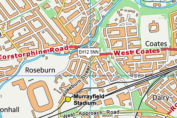 EH12 5NN map - OS VectorMap District (Ordnance Survey)