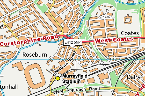 EH12 5NP map - OS VectorMap District (Ordnance Survey)