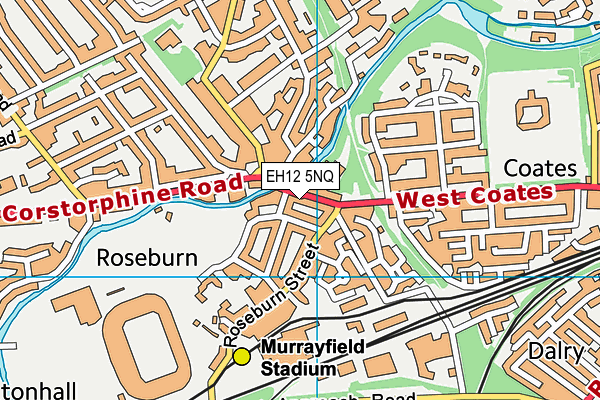 EH12 5NQ map - OS VectorMap District (Ordnance Survey)