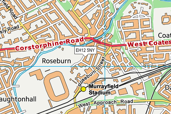 EH12 5NY map - OS VectorMap District (Ordnance Survey)